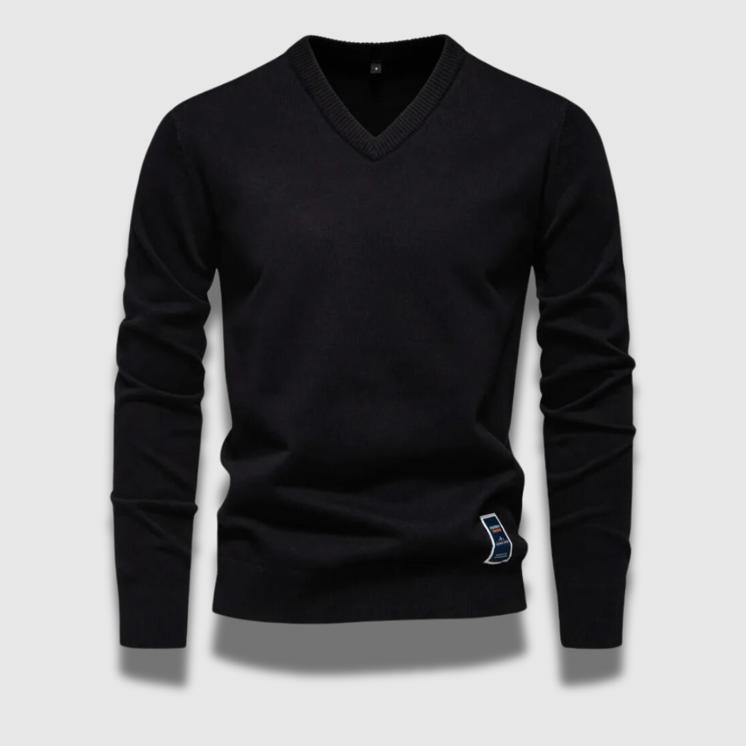 Men’s Warm V-Neck Sweater – Classic Comfort with Modern Style