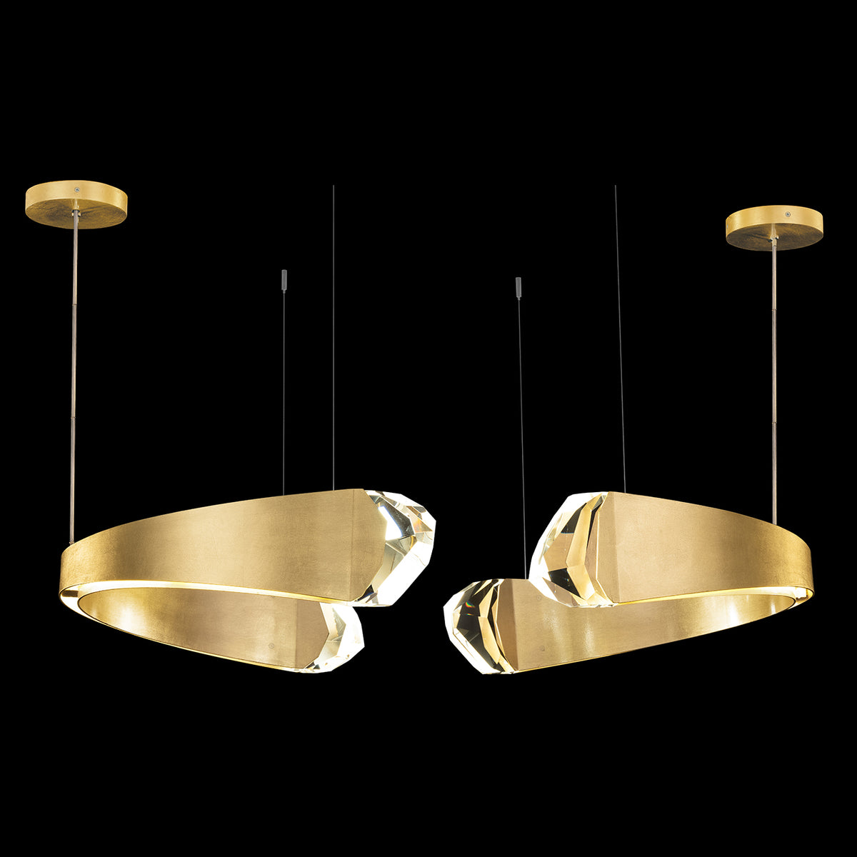 Crystal Ribbon Linear LED Pendant – STRAPTASTIC