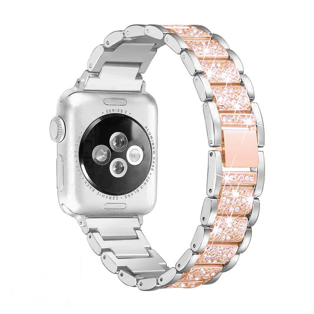 Silver Gold Elegant Chain Link Band for Apple Watch