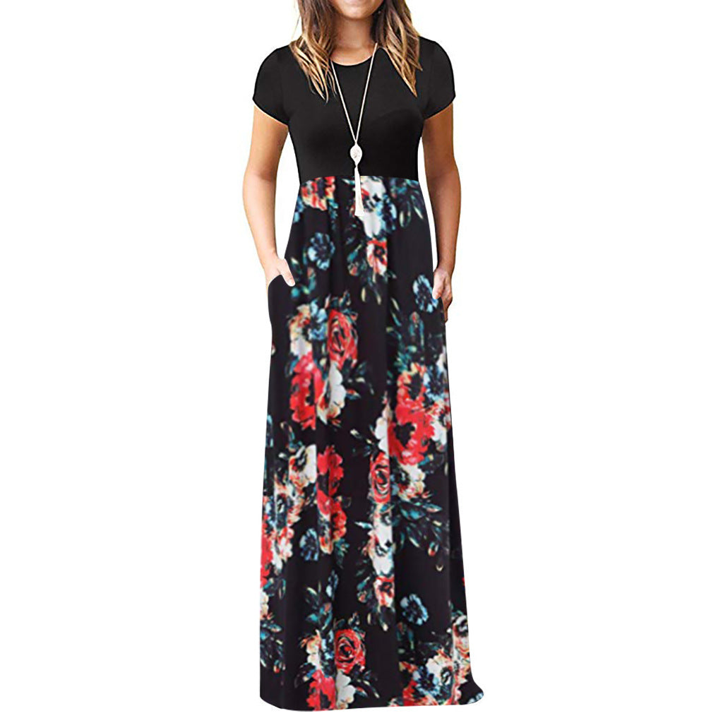 Mira | Bohemian Maxi Dress - Flowy A-Line Summer Dress with Vintage-Inspired Detail