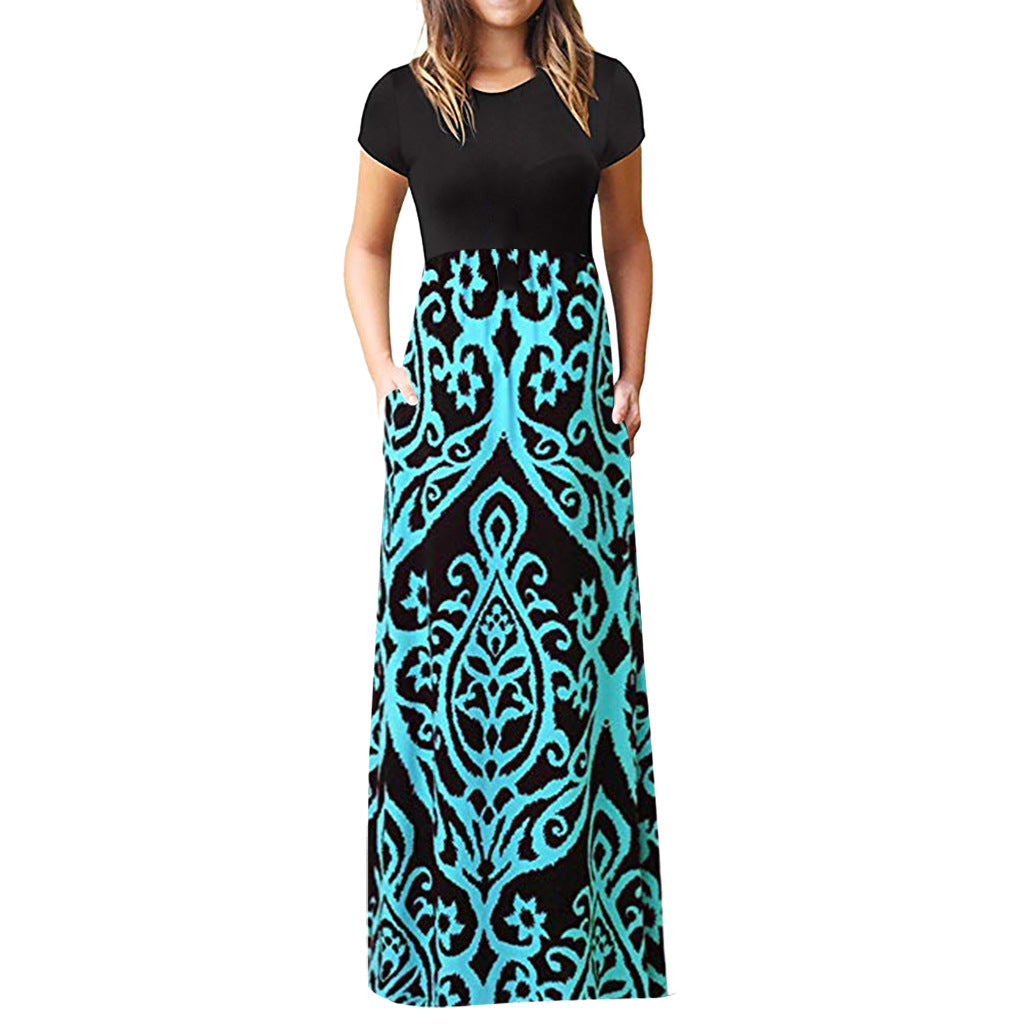 Mira | Bohemian Maxi Dress - Flowy A-Line Summer Dress with Vintage-Inspired Detail
