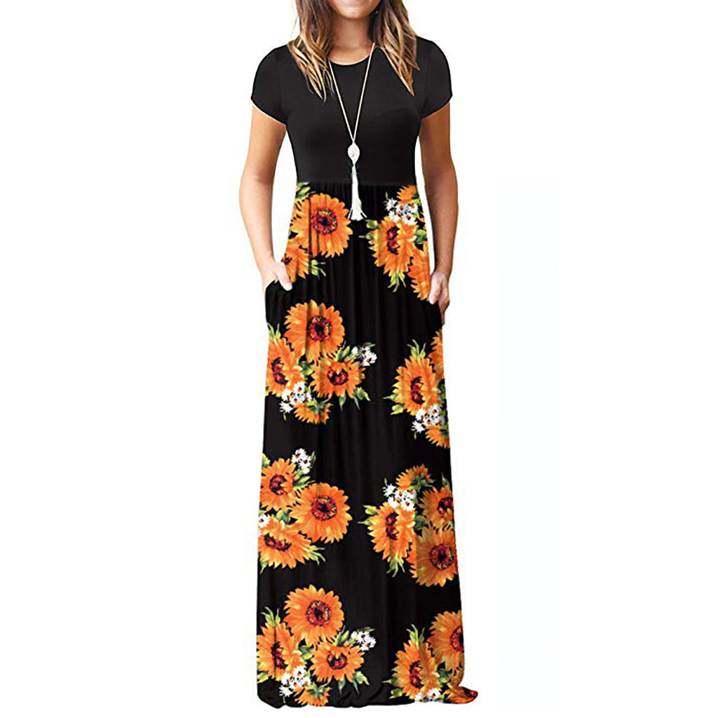 Mira | Bohemian Maxi Dress - Flowy A-Line Summer Dress with Vintage-Inspired Detail