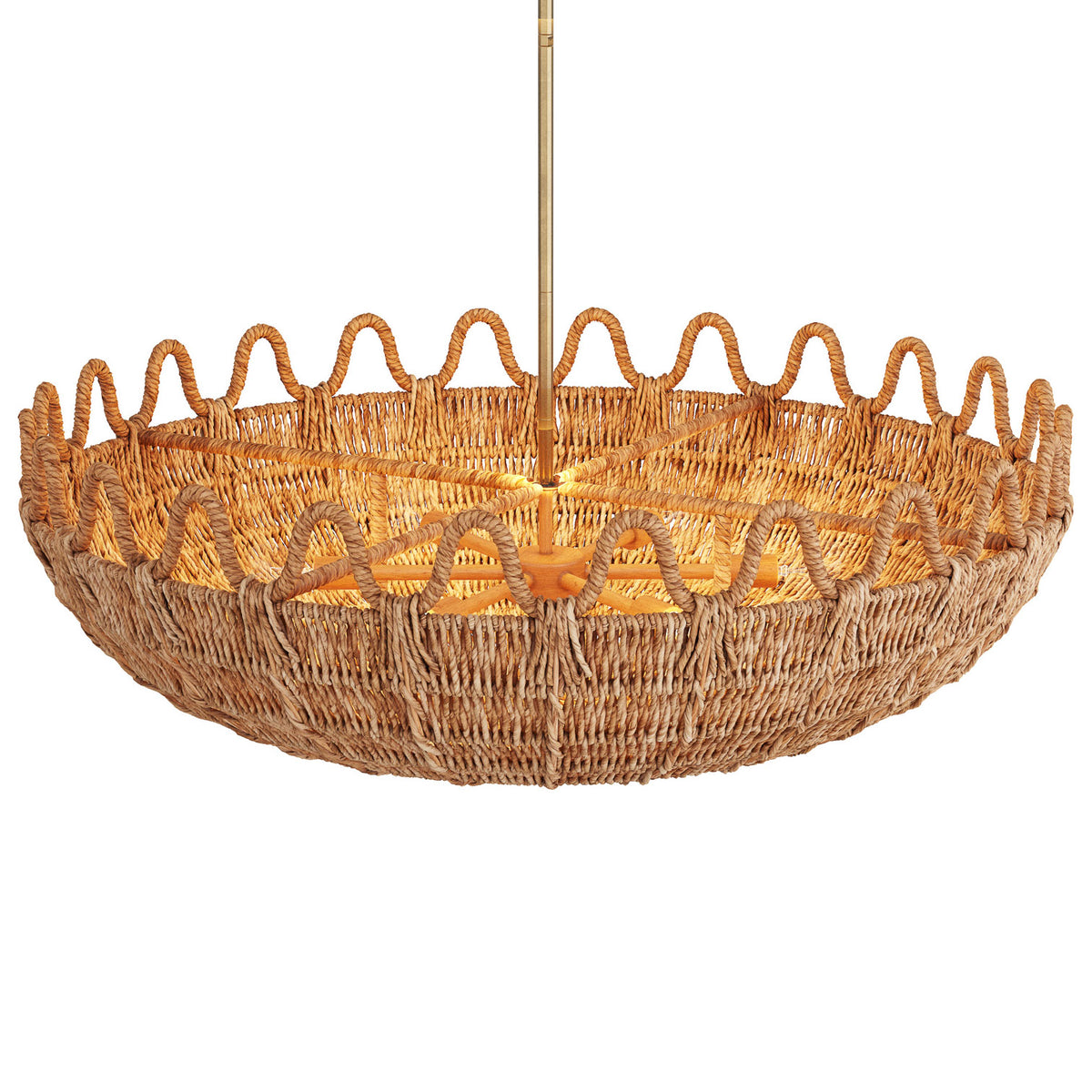 Rattan Linear Island Chandelier – STRAPTASTIC